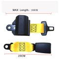 Red Yellow color seat belt retractable 2 point safety Lap belt bus seat safety belt for school waist belt auto accessories