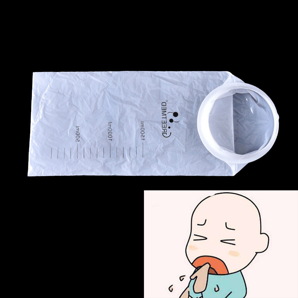 1500ML Professional Disposable Medical Sick Vomit Bag Bag Hospital Air Sickness Puke Travel or Emergency Sick