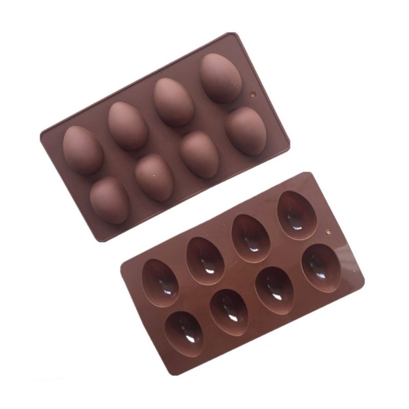 8 Easter Egg Shape Cake Soap Mold Silicone Mould Chocolate Decoration Baking Decorating Tools