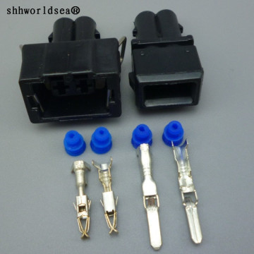 shhworldsea 2 Pin 3.5mm Female Male Auto Waterproof Wire Harness Connector Automotive Plug For 357 972 762 and 357 972 752