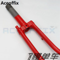 ACEOFFIX Red Brompton folding bike front fork 74mm open width chrome molybdenum steel 580g
