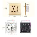 Universal Standard 2.1A USB Wall Socket Home Wall Charger 2 Ports USB Outlet Power Charger For Phone White/Black/Gold