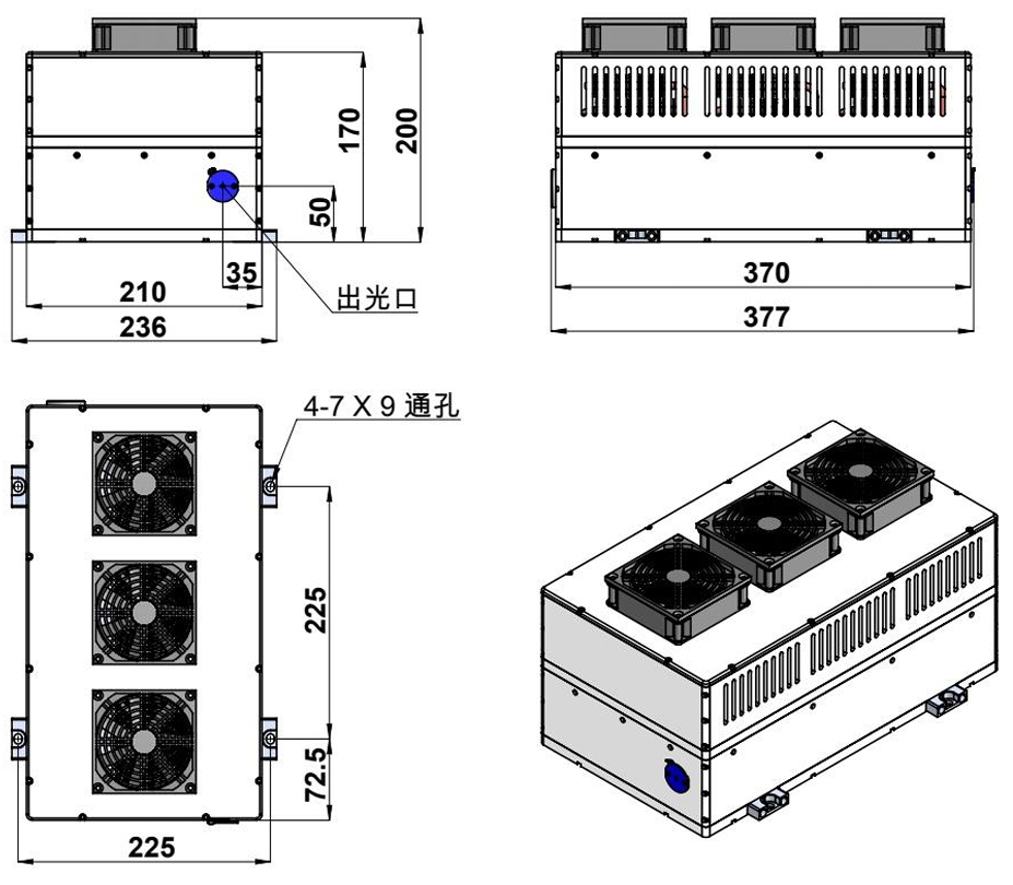 320nm 500mW laser