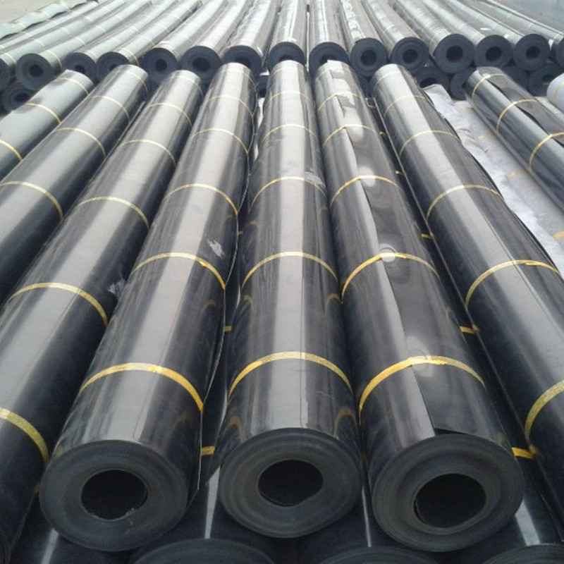Custom HDPE Geomembrane HDPE Barrier Film Waterproof Heat Resist Antiseptic Plastic Black