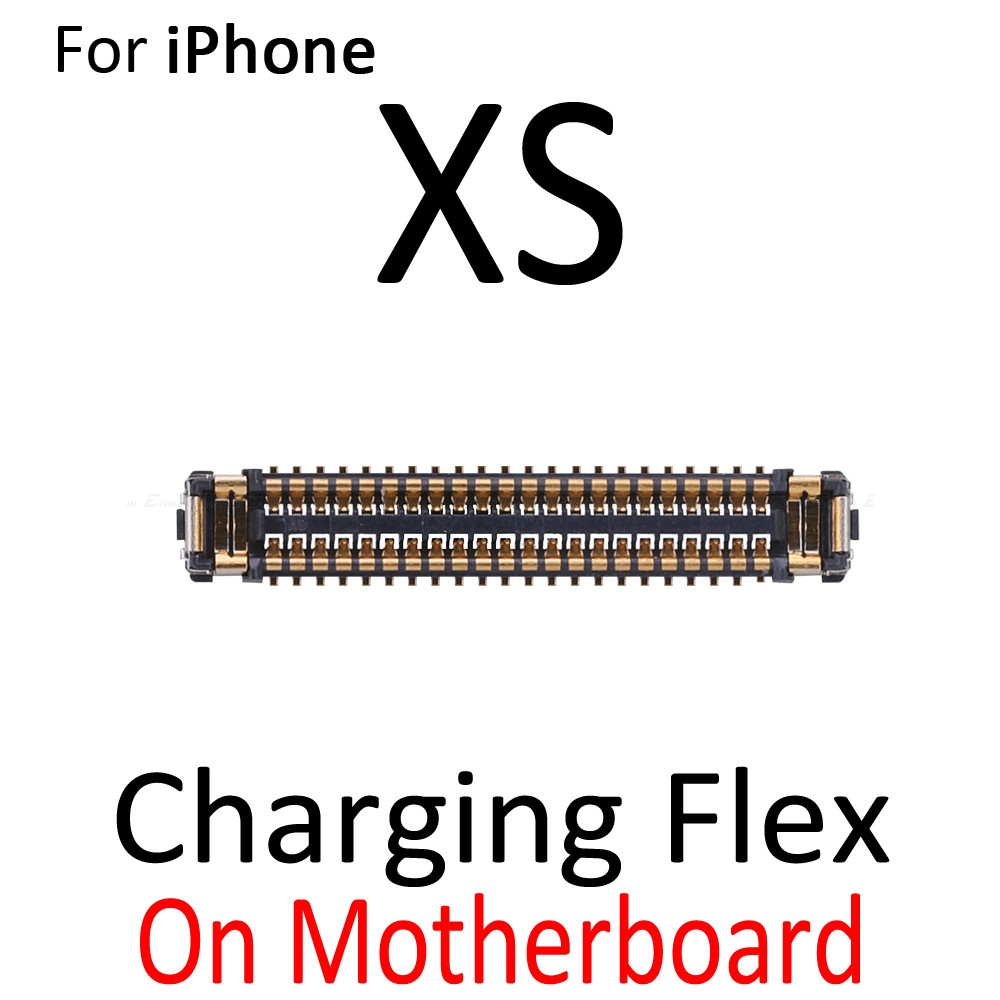 2pcs Charger Charging Dock Plug Port FPC Connector For iPhone 6S 7 8 Plus X XS Max XR On Motherboard Logic Board Flex Cable