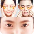 1Pair 24K Gold Crystal Collagen Eye Mask Natural Crystal Eye Patche Dark Circle Care Anti-Aging Wrinkle Firming Skin Care TSLM1