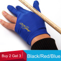 Good Elasticity Three Fingers Billiard Gloves Snooker Glove Red/Blue/Black Billiard Accessories Buy 2 Get 3 Ones China