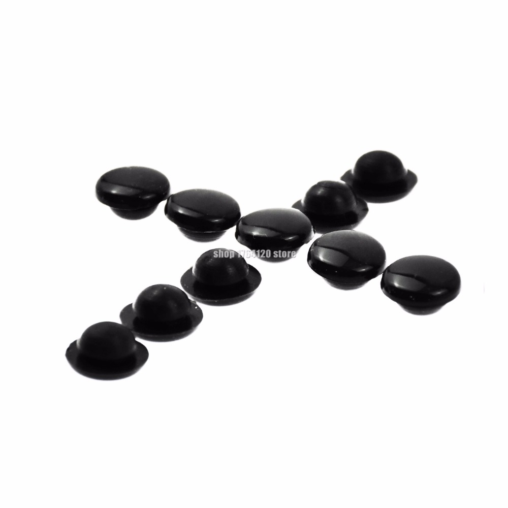 Motorcycle 10pcs Floorboards Rubber Pads Gloss Black Foot Rest Footpeg Caps For Harley Touring Street Road Glide Softail Dyna