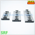 1pcs Aluminum Square Roller Linear Guide Rail SGR15 L=900mm +1pcs SGB15 wheel slide block linear Motion slide rail for CNC part