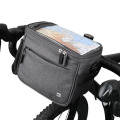 Rhinowalk Bicycle Handlebar Bag for 7.5 Inch Bike Phone Holder Aluminum Cooler Bag Waterpoof 4.5L Large Capacity Bicycle Basket