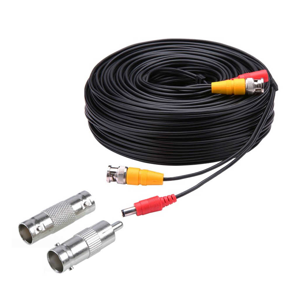 BNC CCTV accessory BNC Video Power Cable 5M 10M 15M 20M 30M 40M 50M for Analog AHD CCTV Surveillance Camera security system