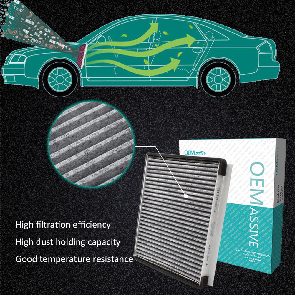 Car Pollen Cabin Air Conditioning Filter Activated Carbon For Hyundai Accent Elantra i30 Kia Carens Cee'd 2012 2013 2014 2015