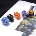 1PC Exquisite handmade carving Natural crystal quartz mineral jewelry skull crystal carving home decoration Halloween