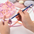 LMDZ 3PCS 2.75mm 4.0mm 6.0mm Afghan Tunisian Aluminum Crochet Hook DIY Knit Tool With An Eye Knitting Sewing Needle Crochet Hook