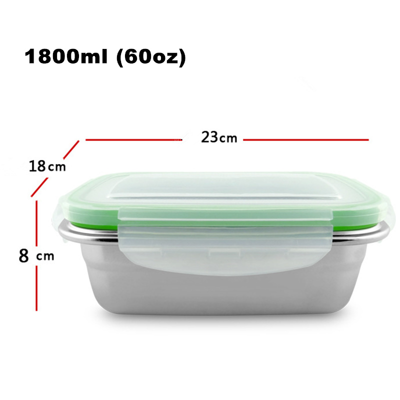 Goldbaking Stainless Steel Lunch Containers Food Preservation Leak Proof Food Storage Container Bento Box