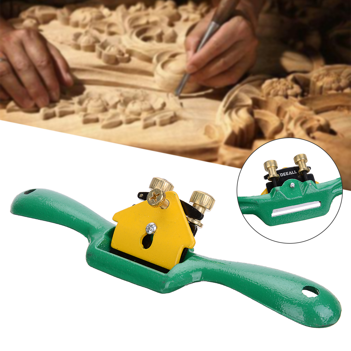 Mayitr Iron Spoke Shave Plane 44mm Metal Cutting Edge Wood Shaping For Woodworker Woodworking Machinery