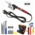 80W Digital Electric Soldering Iron 220V 110V Temperature Adjustable LCD display Solder welding iron tool kit Tips 60W/80W