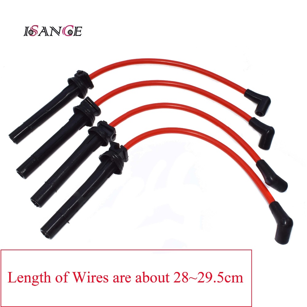 ISANCE Ignition Spark Plug Wire Cable Set R50 R53 10.2mm For BMW Mini Cooper 2002 2003 2004 2005 2006 Supercharged 1.6L