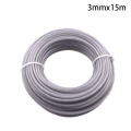 1 Spool Roll Commercial Trimmer Line Wire Cord 15m Long 3mm Steel For Strimmer Fine Quality Mowing Nylon Grass Trimmer Accessory