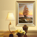 Oil Painting Canvas Print Seascape Warship Sailing Ship Modern Picture Home Decoration Gift for Living Room Wall