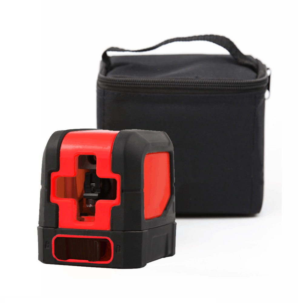 2 Lines Laser Level Self Levelling Horizontal & Vertical Cross-Line With Carrying Cloth Bag