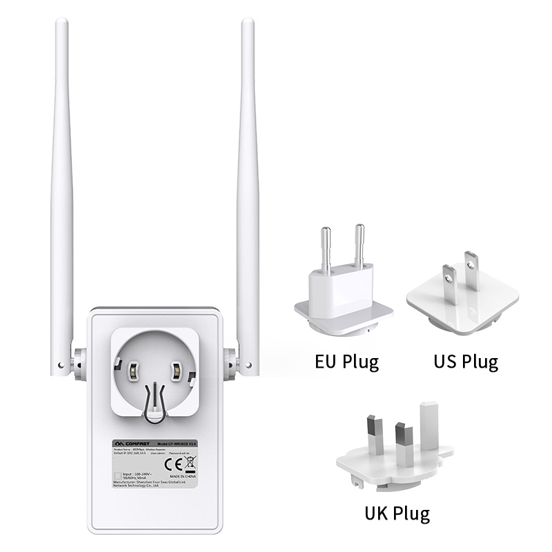 Comfast CF-WR302SV2 Strong Signal WI FI Amplifier Router 300M Wireless Wi-Fi Repeater Network Router 10dbi Antenna Wifi Access