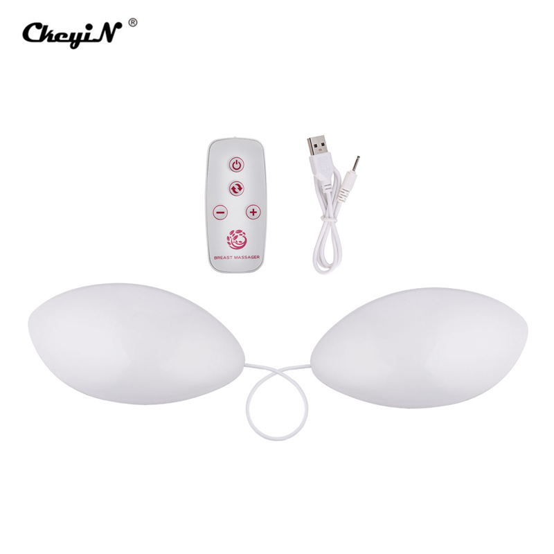 Wireless Breast Massager 7 Gears Smart Breast Stimulator Vibration Bigger Chest Enhancer Therapy Massage Relax Vibration Firming