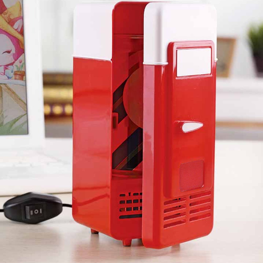 Portable 5V USB Refrigerator Mini Fridge Car Beverage Cooling Fridge Auto Cooler Box for Beverage Drink