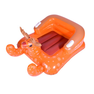 Outdoor Inflatable reindeer animal Snow sled for Adults