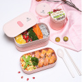 CAMUZ Bamboo Fiber Lunch Box Microwave and Dishwasher Safe Bento Box BPA Free Leakproof Food Container For Kitchen Supplies