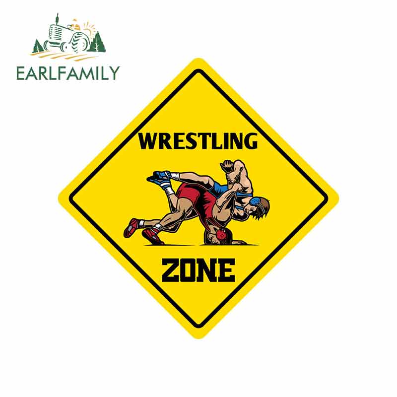 EARLFAMILY 13cm x 13cm Wrestling Zone Graphics Auto Funny Car Stickers Motorcycle Wall Door Car Bumper Waterproof Fine Decals