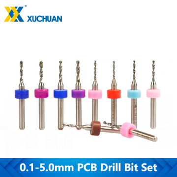 10pcs 0.1-5.0mm PCB Drill Bit Set For Drilling Printed Circuit Board CNC Machine Drill Bit Micro Carbide Drill Bit