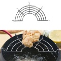 Kitchen Stainless Steel Semi-circular Oil Drain Rack Fried Food Oil Drip Filter 425B