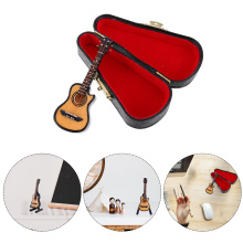 1 Set Miniature Electric Guitar Model Guitar Statue Mini Music Instruments