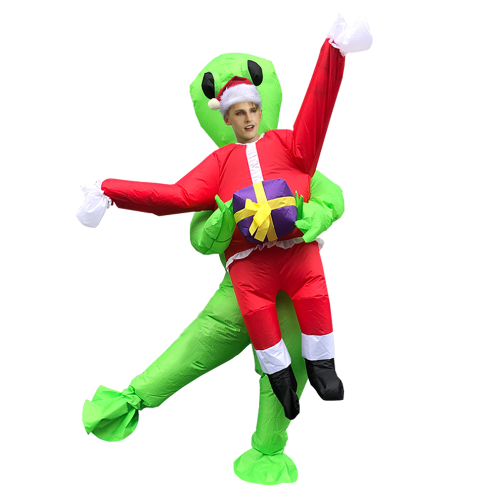 Christmas Gift Santa Claus Costume Adult Halloween Party Mascot Inflatable Costumes Fancy Role Play Disfraz for Man Woman