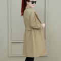 Spring Trench Coat for Women Classic Slim Outwear Long Trench Coat Women's Office Coat Female Windbreaker Plus Size