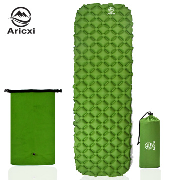 Aricxi TPU nylon sleeping pad Outdoor Inflatable camping mattress Sleeping Bag Mat Fast Filling Air Moistureproof Camping Mat