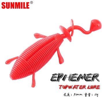 SUNMILE Fishing Soft Lure 9cm11g TPR Topwater Lures Artificial Soft Baits Jig Silicone Leurre Souple Shad Wobbler for Bass Pike