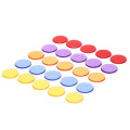 100Pcs/Lot Count Bingo Chips Markers for Bingo Game Cards Plastic Bingo Chips 5 Colors for Classroom and Carnival Bingo Games