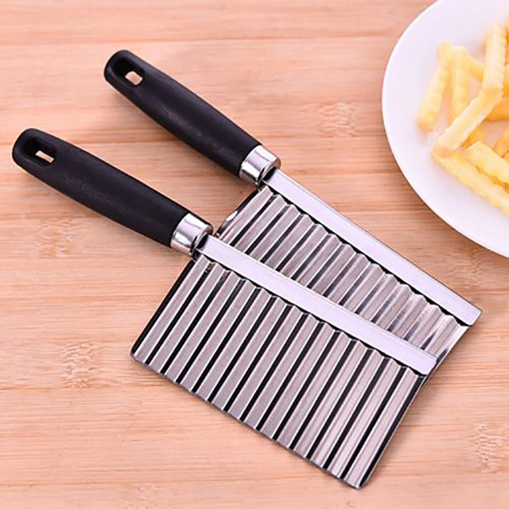Potato Wavy Edged Tool Stainless Steel Kitchen Gadget Vegetable Fruit Cutting the goods for kitchen 1.33