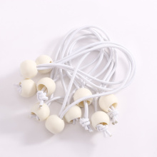 25pcs White Bungee Cord Ball Tarp Canvas Tarpaulin Flagpole Ties Cord ends Elastic Rope Lace Camping Tent Accessories