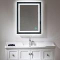 Bathroom Mirror High Quality Refection Three Color LED Vanity Mirror Wall Mount Rectangular Bathroom Fixture Bath Mirror HWC