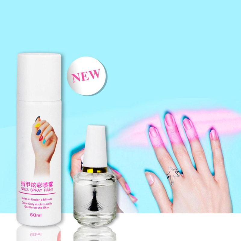 Nail Polish Nail Spray Environmentally Friendly Non-toxic Nail Nail Spray Peelable Set Foundation Varnish Polish Paint D5N2