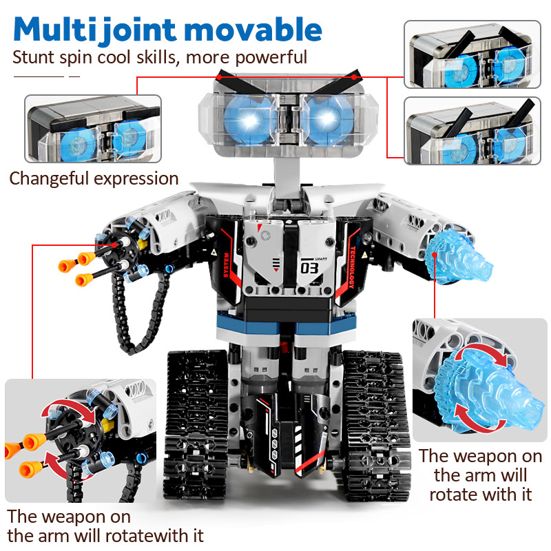 2020 NEW SEMBO City Remote Control Intelligent RC Robot Building Blocks Creator Weapon Technic Robot Car Brick Toys For Children