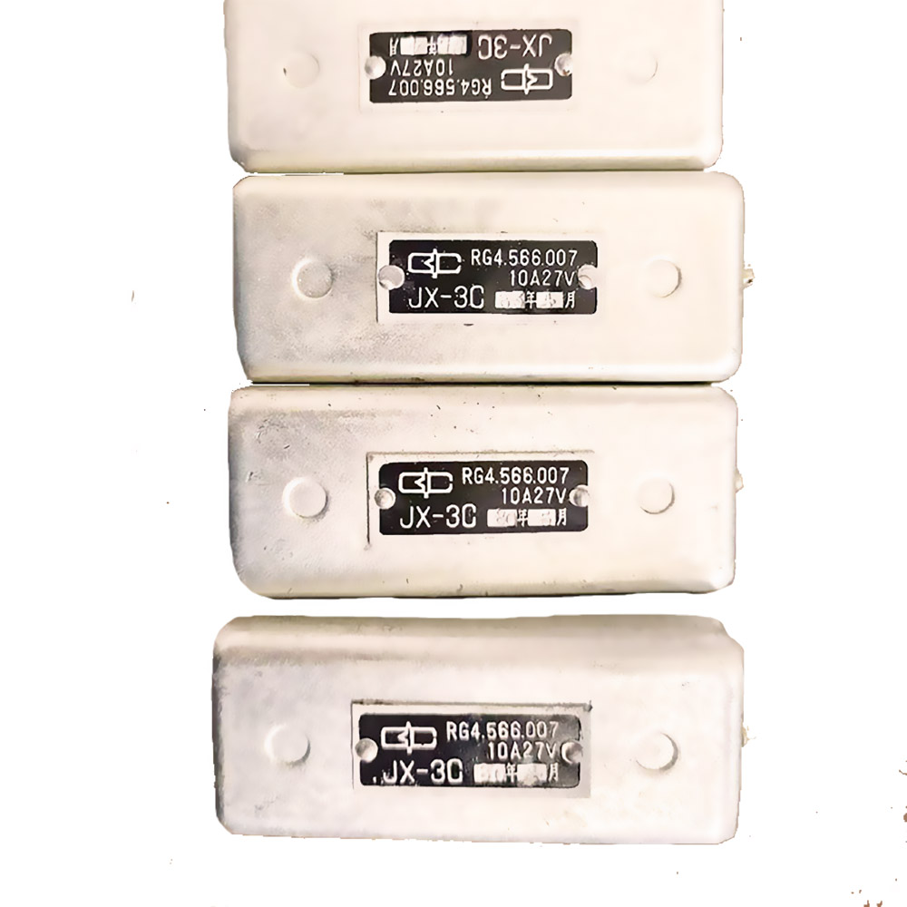 Close-up view of JX-3C relay contacts and pin configuration