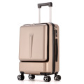 Letrend New Fashion 24 Inch Front Pocket Rolling Luggage Trolley Password Box 20' Boarding Suitcase Women Travel Bag Trunk