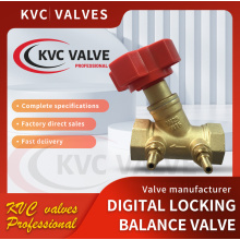 Digital locking balance valve