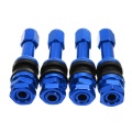 4pcs TR48E Bolt-in Auto Car Tubeless Wheel Tire Valve Stems Dust Caps