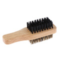 Beard Brush Bristle Comb Mens Boys Male Mustache Care Grooming Brush Double-sided Hair Brush Shaving Comb Wooden Wave Brush