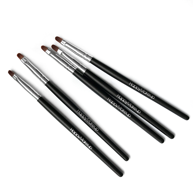 Black Fiber Hair Lipstick Lip Gloss Makeup Brush Wooden Soft Handle Lasting for Lips Beauty Make Up Tools Women New TSLM1